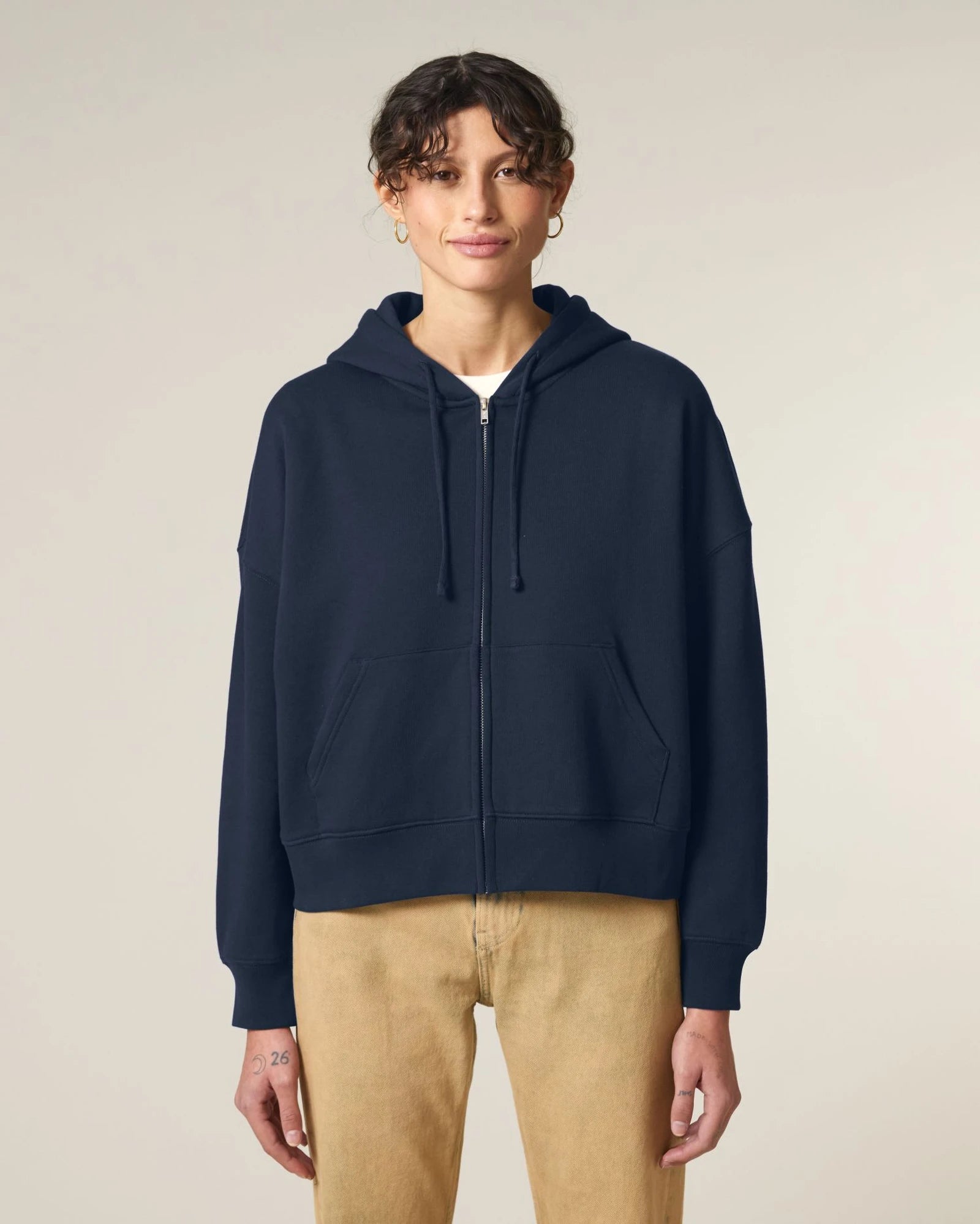 Sweatshirt zippbar Bio-Baumwolle Stanley/Stella Ida zum Personalisieren - 3
