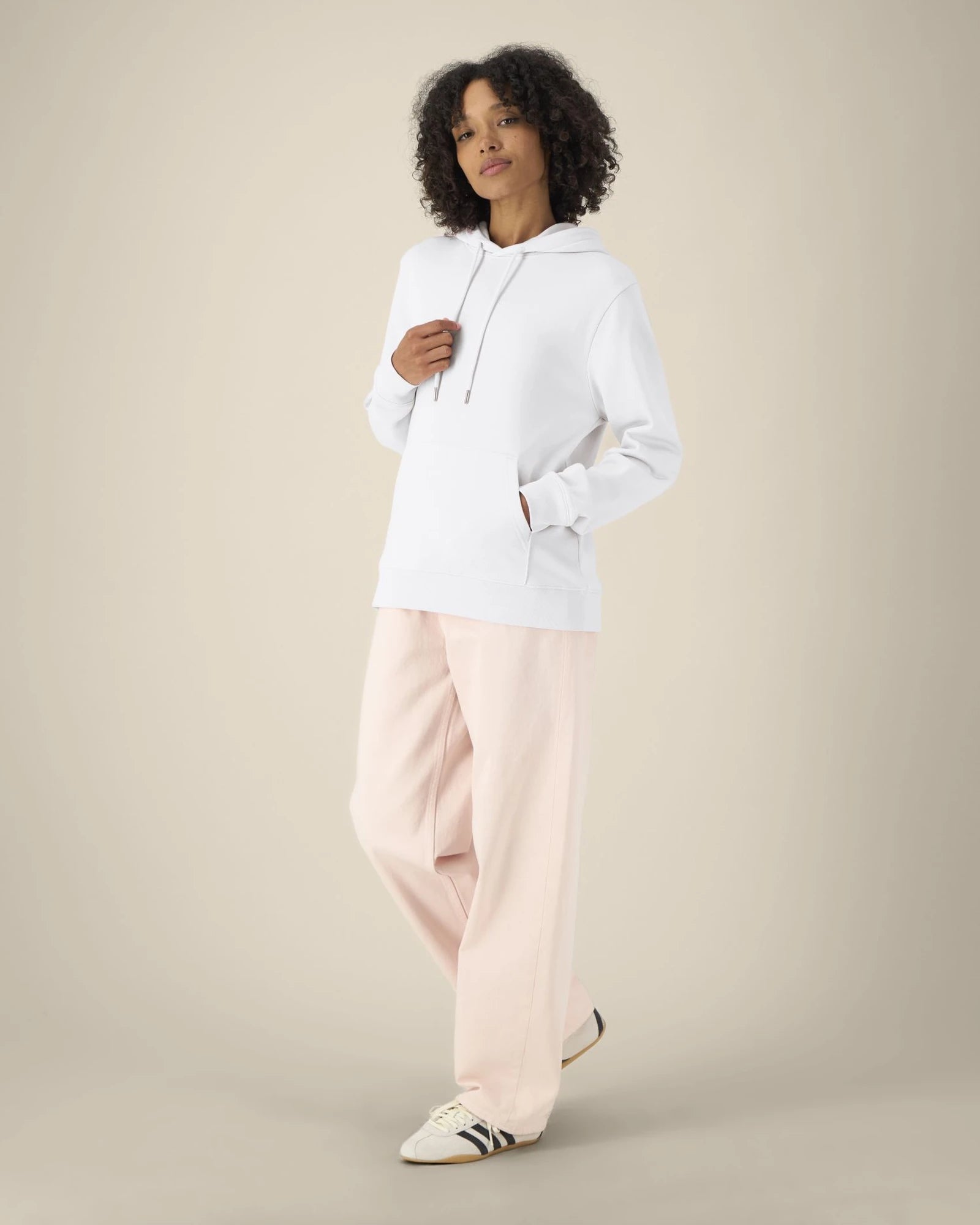 Sweatshirt recycelt Damen Gamechanger zum Personalisieren - Weiß