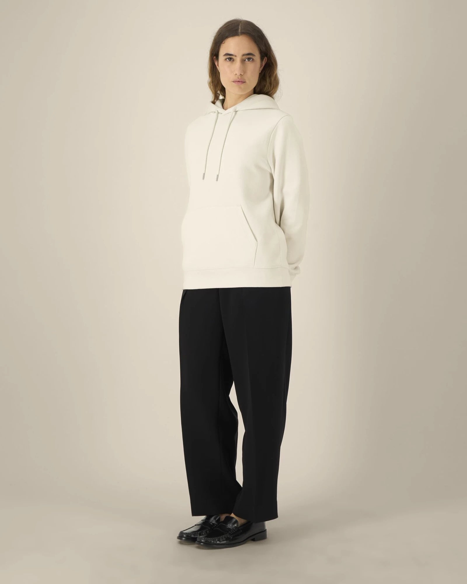 Sweatshirt recycelt Damen Gamechanger zum Personalisieren - Naturroh