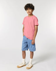 T-Shirt Kinder Bio-Baumwolle Stanley/Stella Mini Creator zum Personalisieren - Rosa Freude