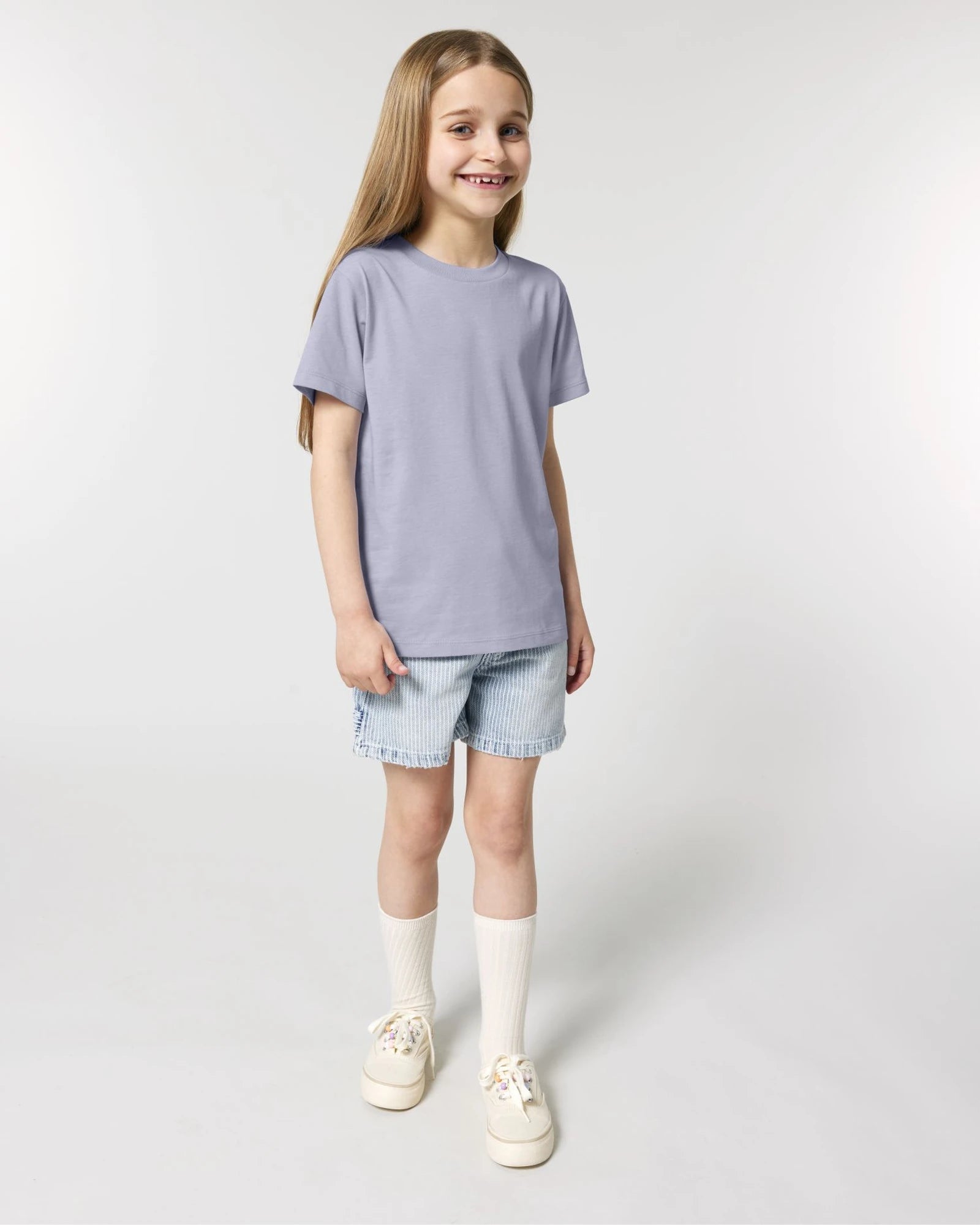 T-Shirt Kinder Bio-Baumwolle Stanley/Stella Mini Creator zum Personalisieren - Lavendel