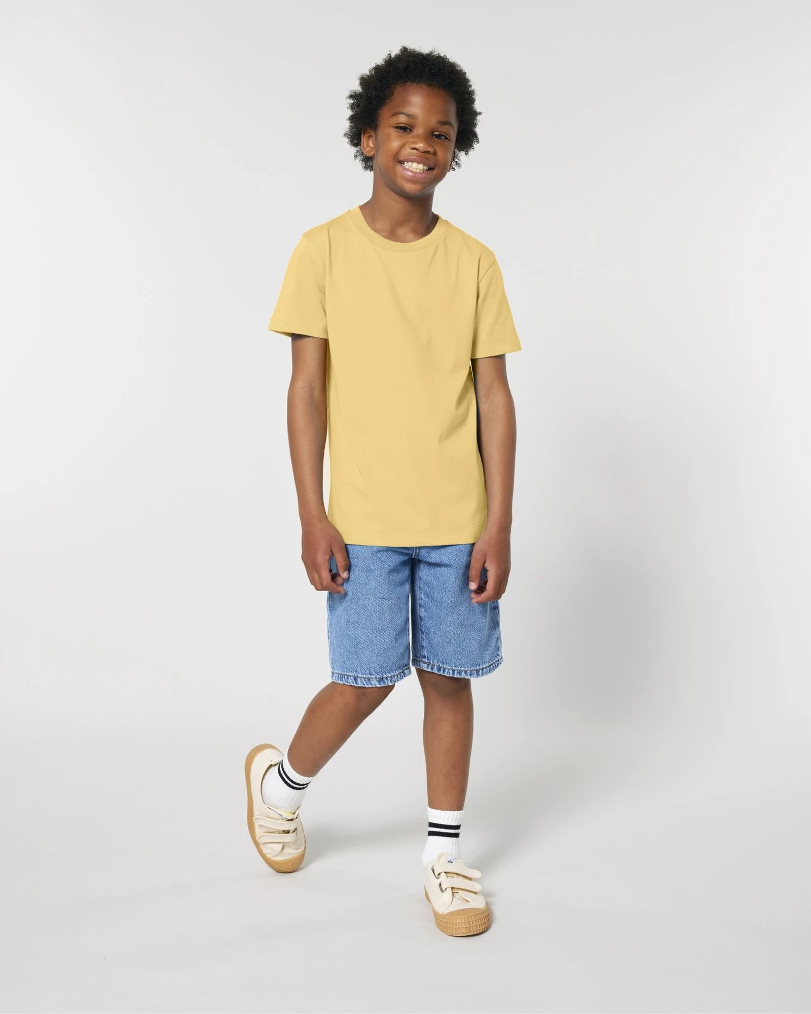 T-Shirt Kinder Bio-Baumwolle Stanley/Stella Mini Creator zum Personalisieren - Viva Gelb