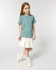 T-Shirt Kinder Bio-Baumwolle Stanley/Stella Mini Creator zum Personalisieren - Teal Monstera