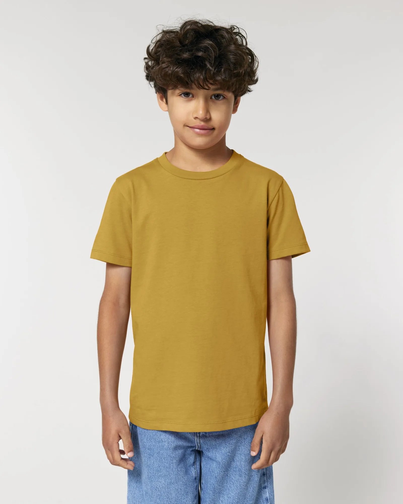 T-Shirt Kinder Bio-Baumwolle Stanley/Stella Mini Creator zum Personalisieren - Ocker