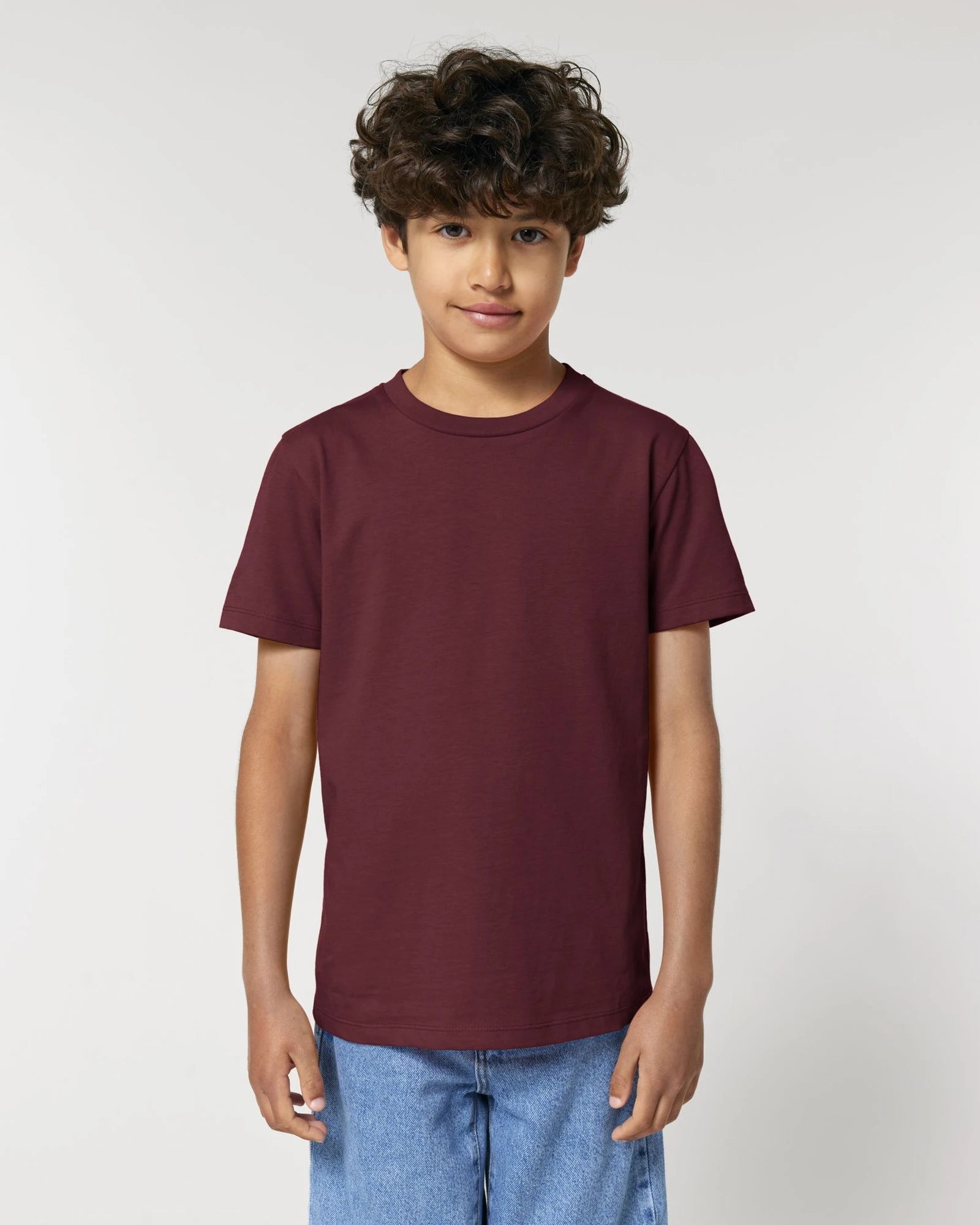 T-Shirt Kinder Bio-Baumwolle Stanley/Stella Mini Creator zum Personalisieren - Bordeaux