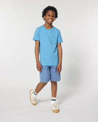 T-Shirt Kinder Bio-Baumwolle Stanley/Stella Mini Creator zum Personalisieren - Aqua Blau