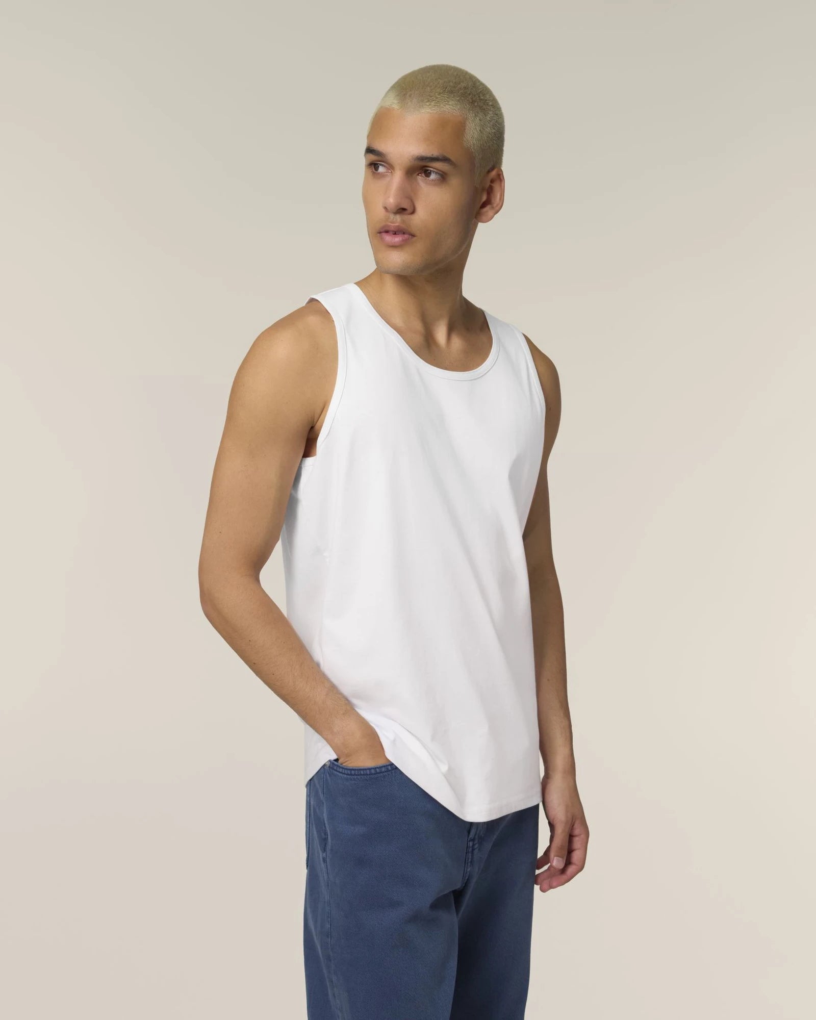 Tanktop Bio-Baumwolle Stanley/Stella Stancer zum Personalisieren - Weiß