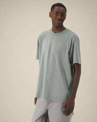 T-Shirt langarm Bio-Baumwolle Stanley/Stella Freestyler zum Personalisieren - G. Gefärbtes Nebelgrau