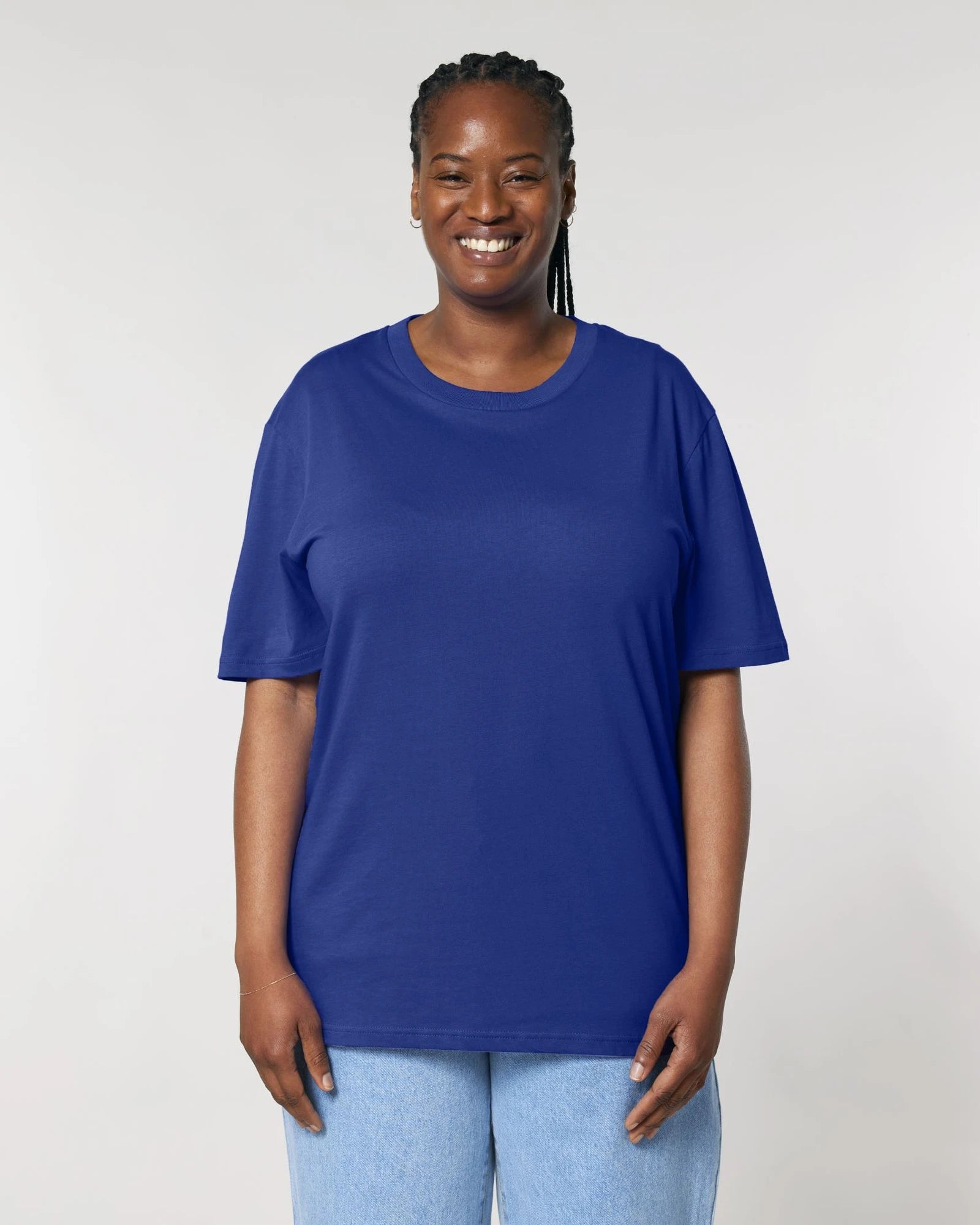 T-Shirt Bio-Baumwolle Stanley/Stella Creator 2.0 zum Personalisieren - Arbeiter Blau