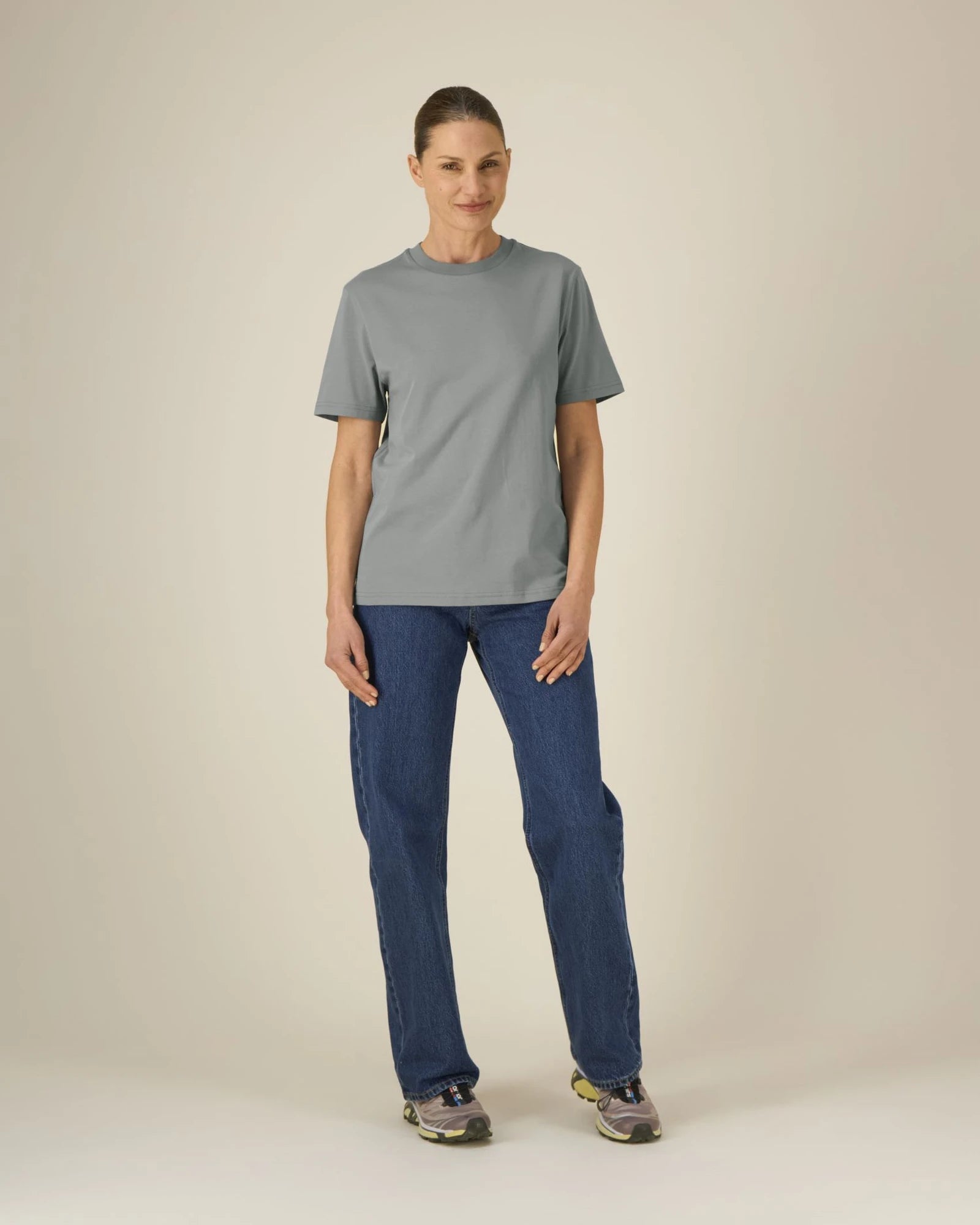 T-Shirt Bio-Baumwolle Stanley/Stella Creator 2.0 zum Personalisieren - Nebelgrau