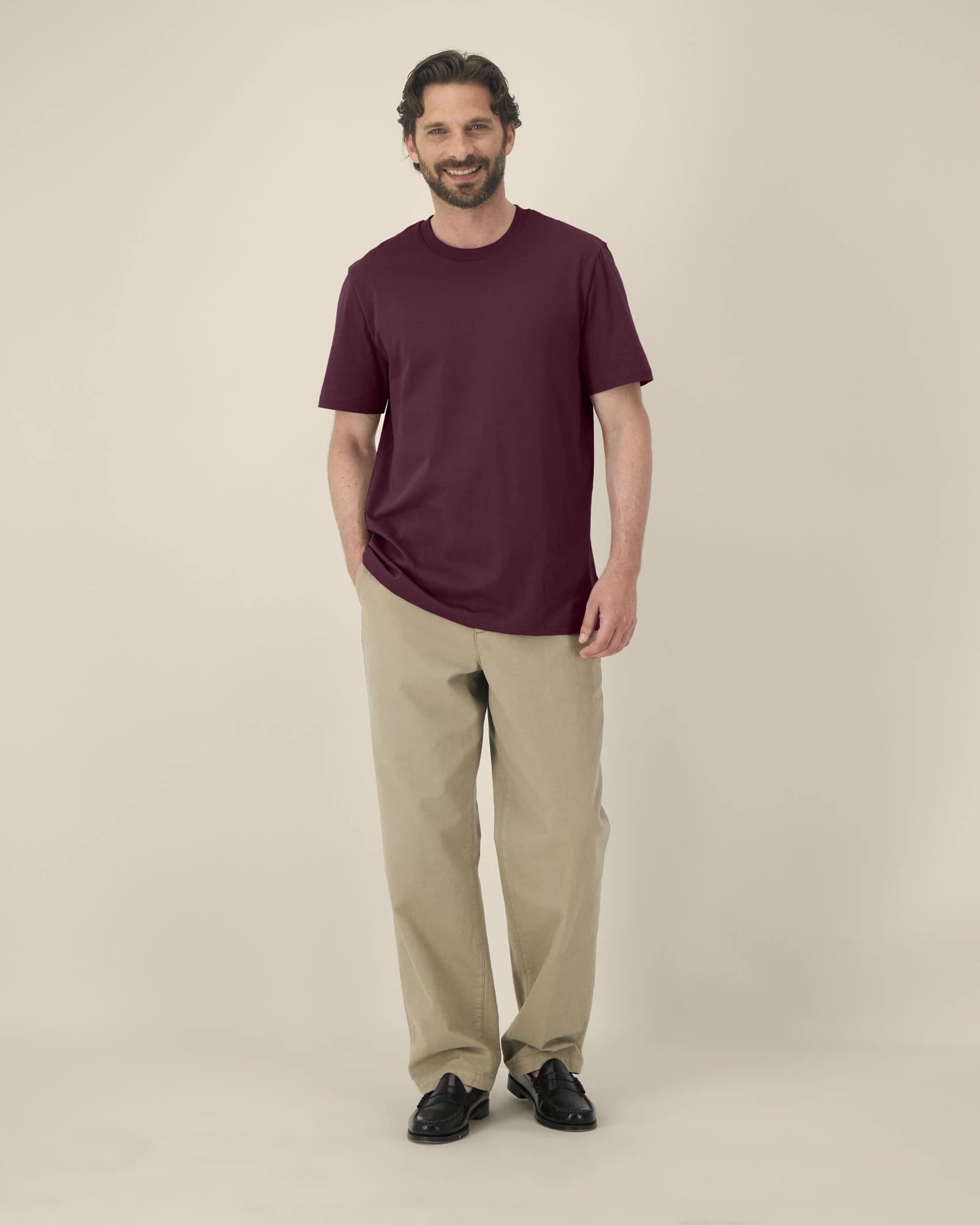 T-Shirt Bio-Baumwolle Stanley/Stella Creator 2.0 zum Personalisieren - Dunkles Pflaumen