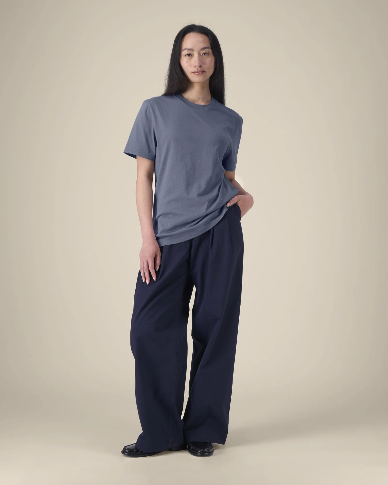 T-Shirt Bio-Baumwolle Stanley/Stella Creator 2.0 zum Personalisieren - Blaugrau