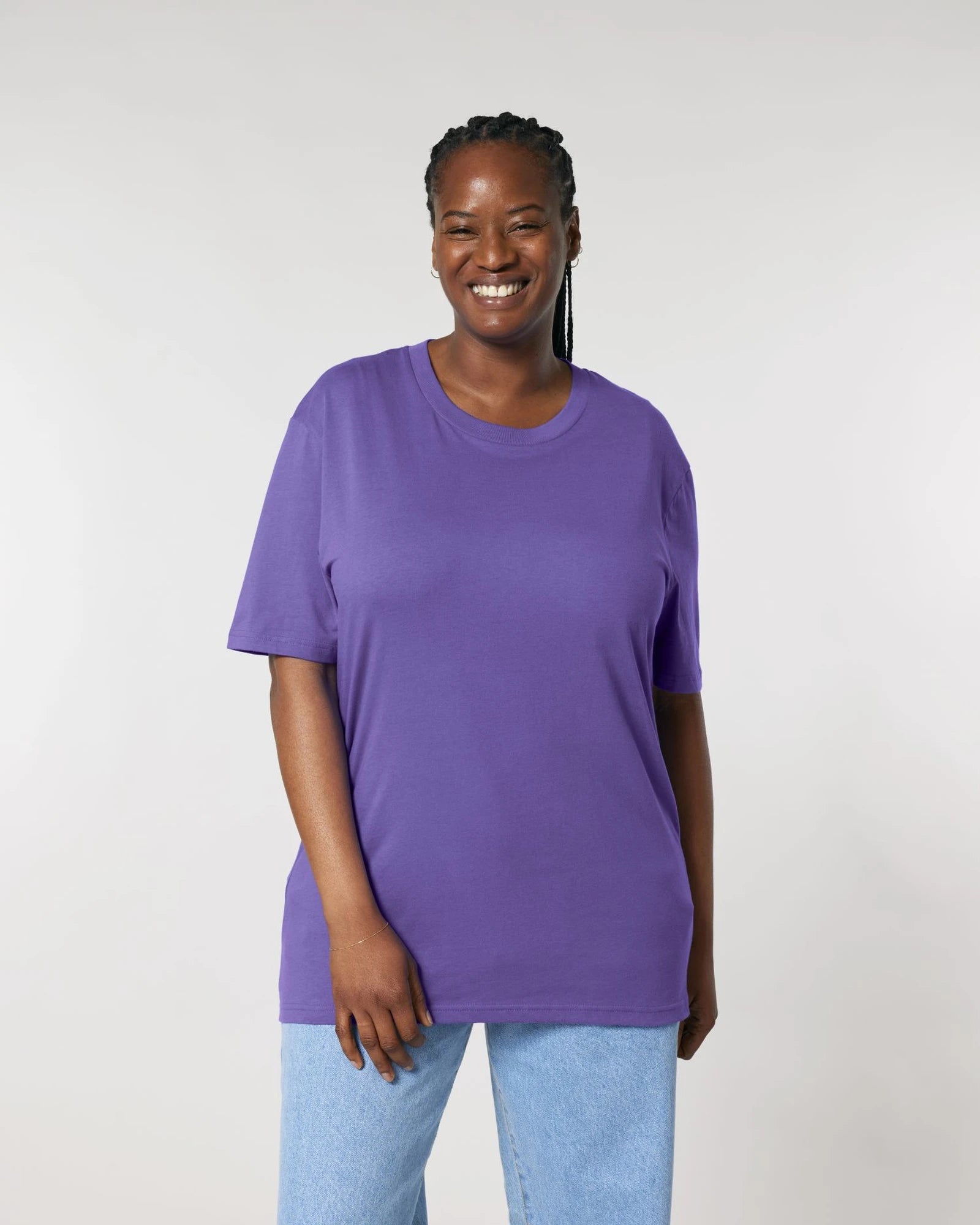 T-Shirt Bio-Baumwolle Stanley/Stella Creator 2.0 zum Personalisieren - Lila Liebe