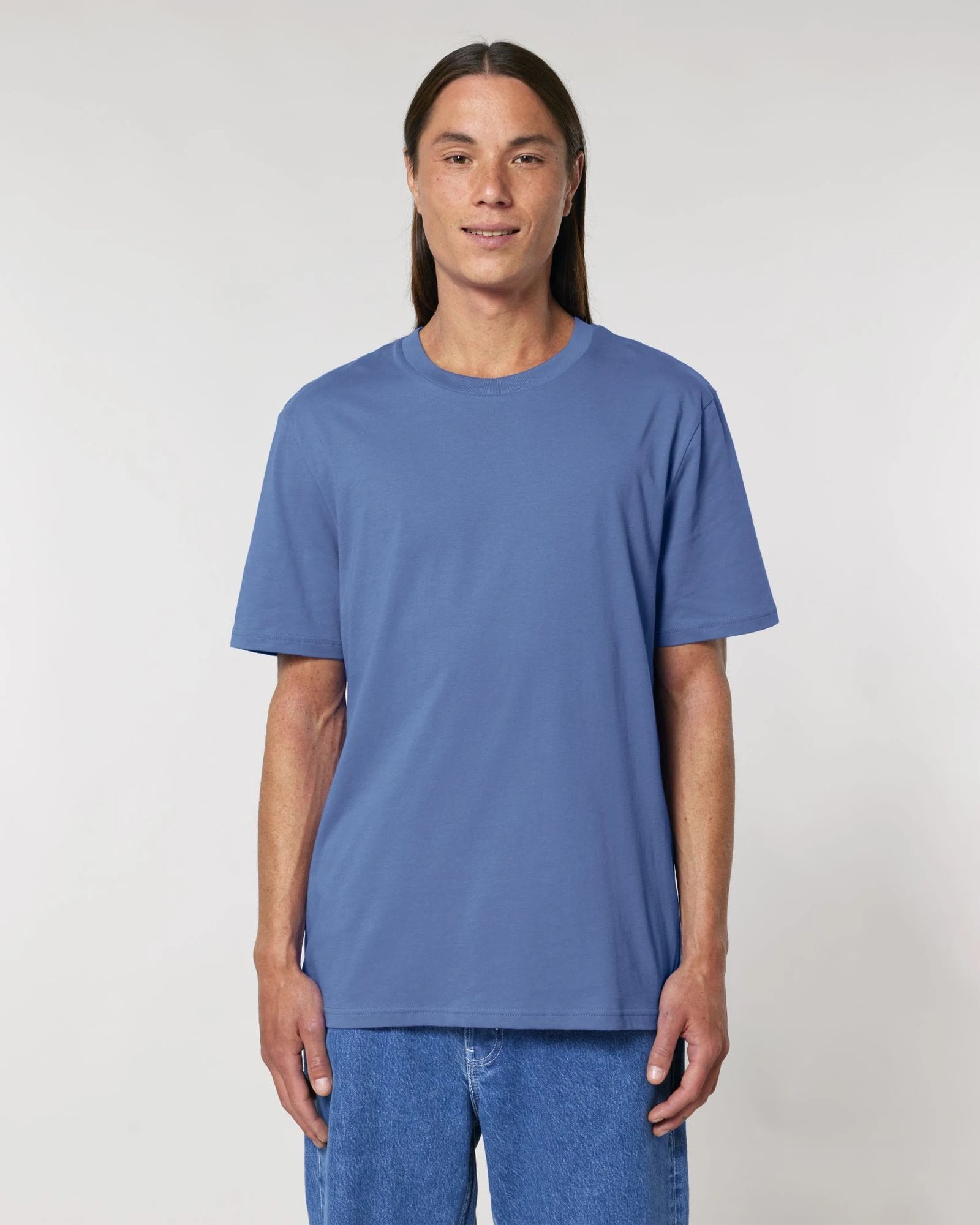 T-Shirt Bio-Baumwolle Stanley/Stella Creator 2.0 zum Personalisieren - Helles Blau