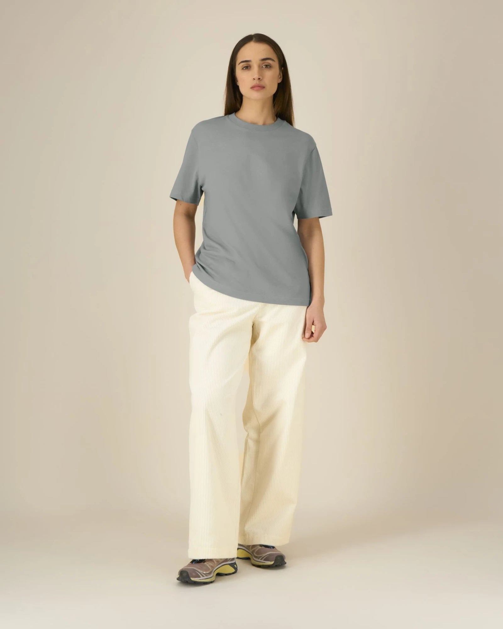T-Shirt Bio-Baumwolle Stanley/Stella Sparker 2.0 zum Personalisieren - Nebelgrau