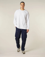 T-Shirt langarm Bio-Baumwolle Stanley/Stella Freestyler zum Personalisieren - Weiß