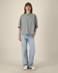 T-Shirt unisex Bio-Baumwolle Stanley/Stella Hypster zum Personalisieren - Nebelgrau