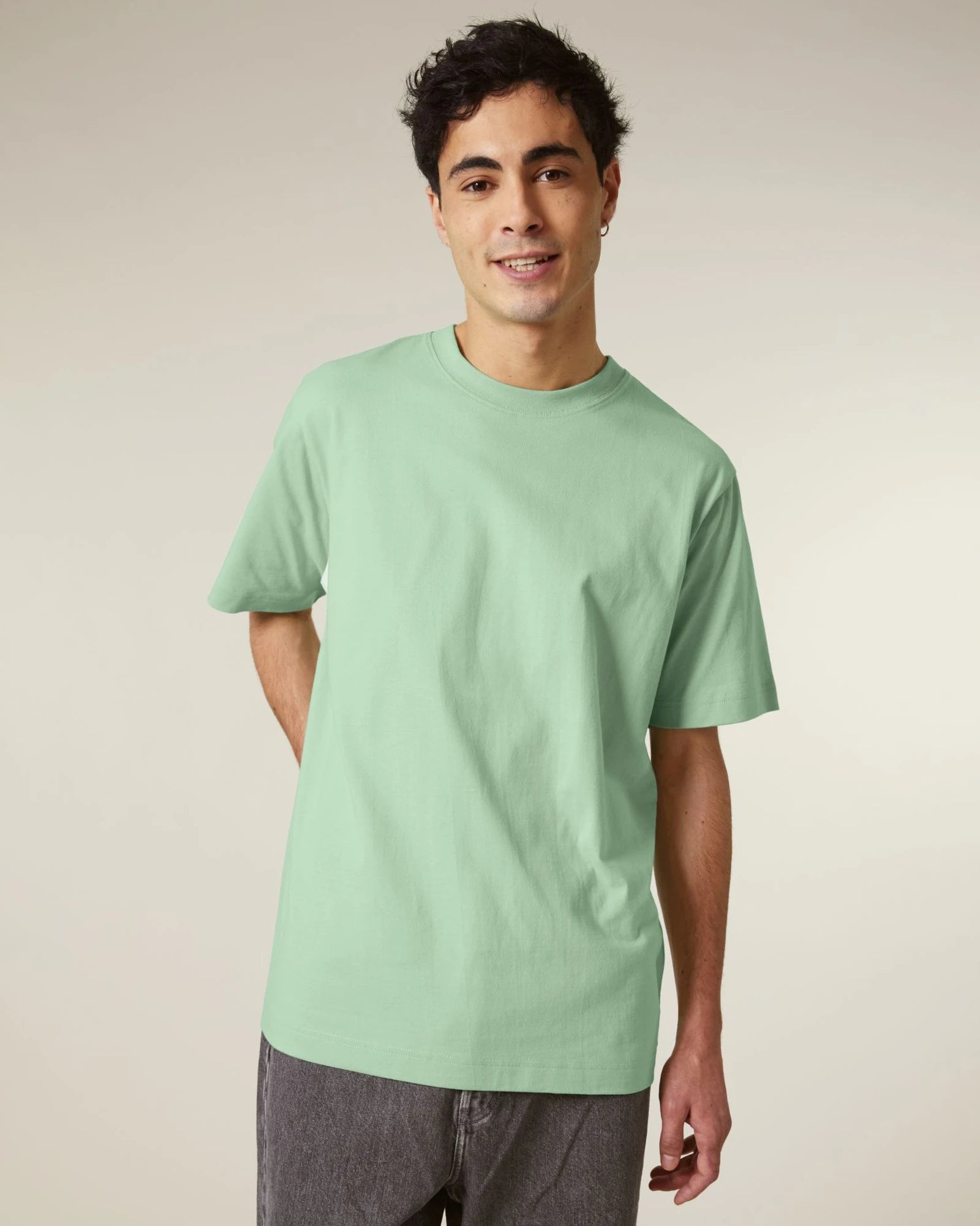T-Shirt Bio-Baumwolle Stanley/Stella Freestyler zum Personalisieren - Nebel Jade