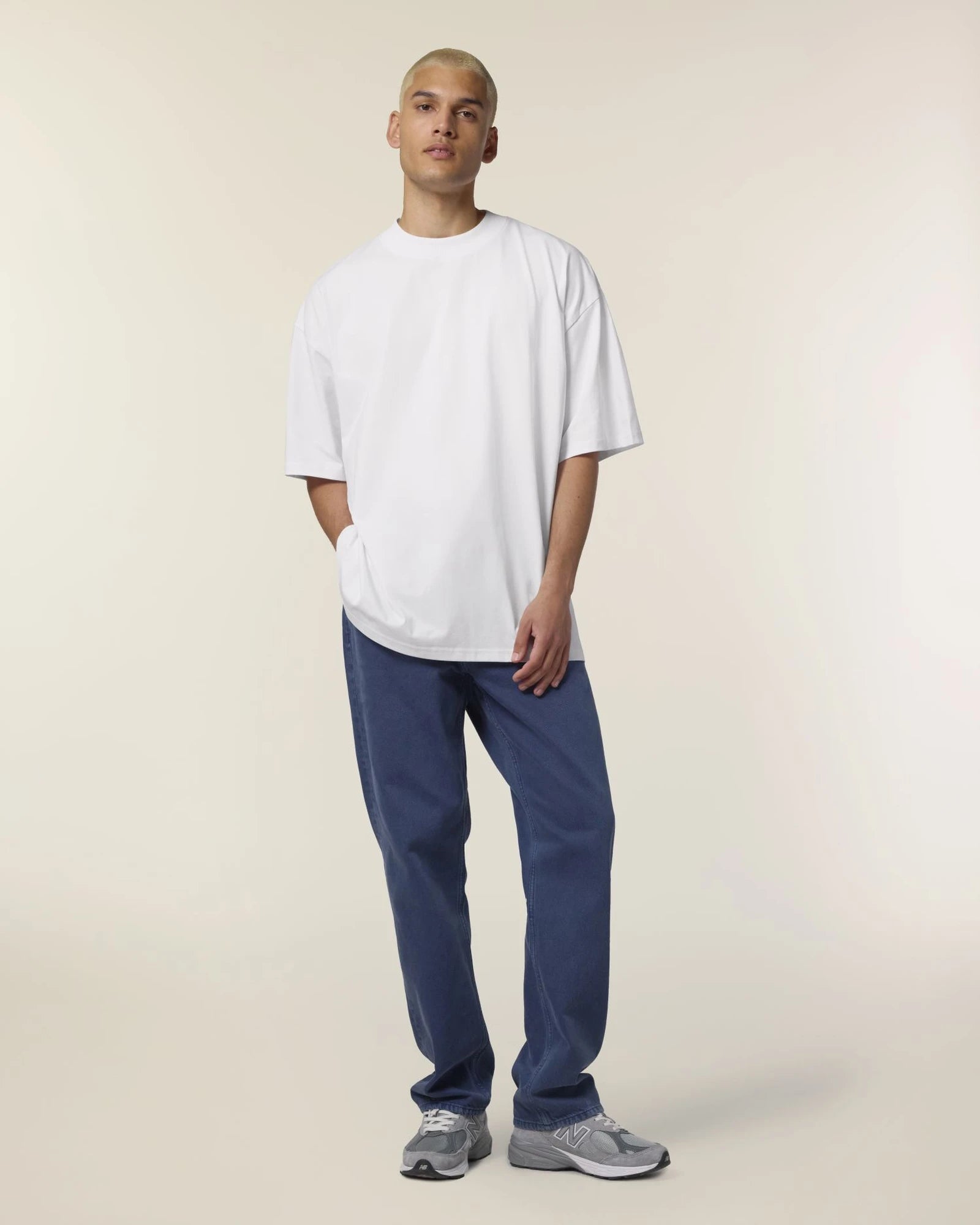 T-Shirt Bio-Baumwolle Stanley/Stella Blaster 2.0 zum Personalisieren - Weiß