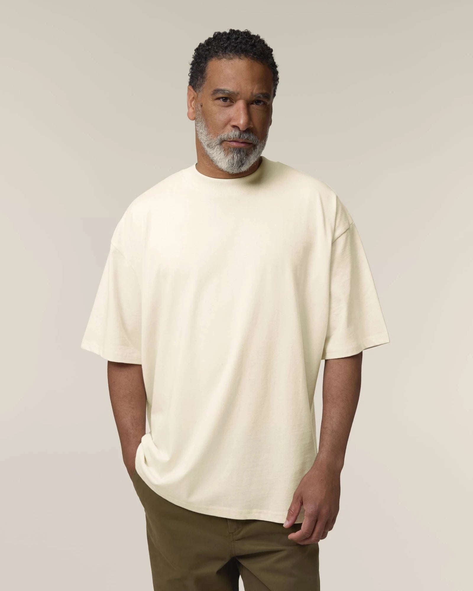 T-Shirt Bio-Baumwolle Stanley/Stella Blaster 2.0 zum Personalisieren - Creme