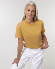 T-Shirt Bio-Baumwolle Stanley/Stella Crafter Vintage zum Personalisieren - G. Gefärbt Goldocker
