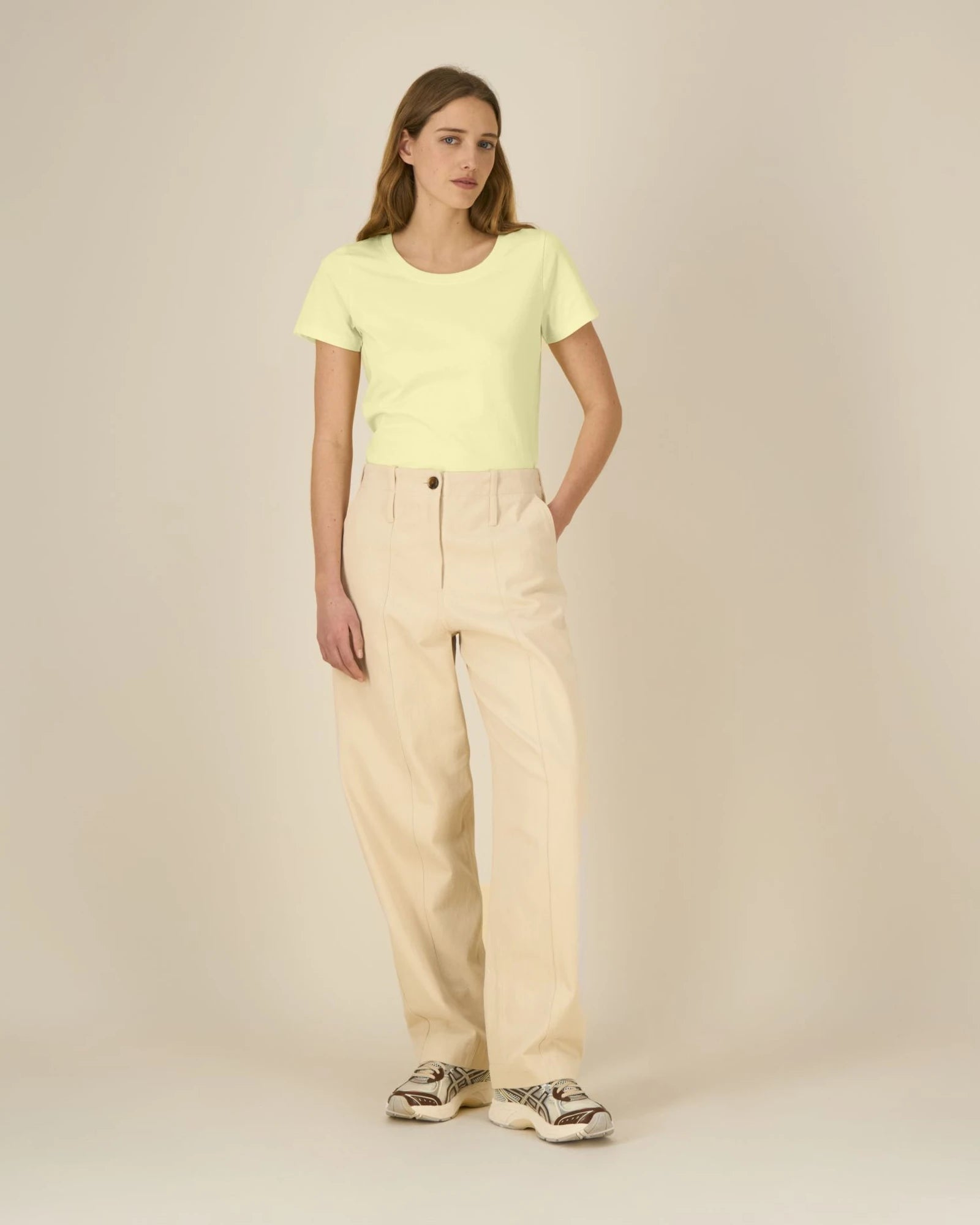 T-Shirt Bio-Baumwolle Stanley/Stella Expresser 2.0 zum Personalisieren - Zitronensorbet