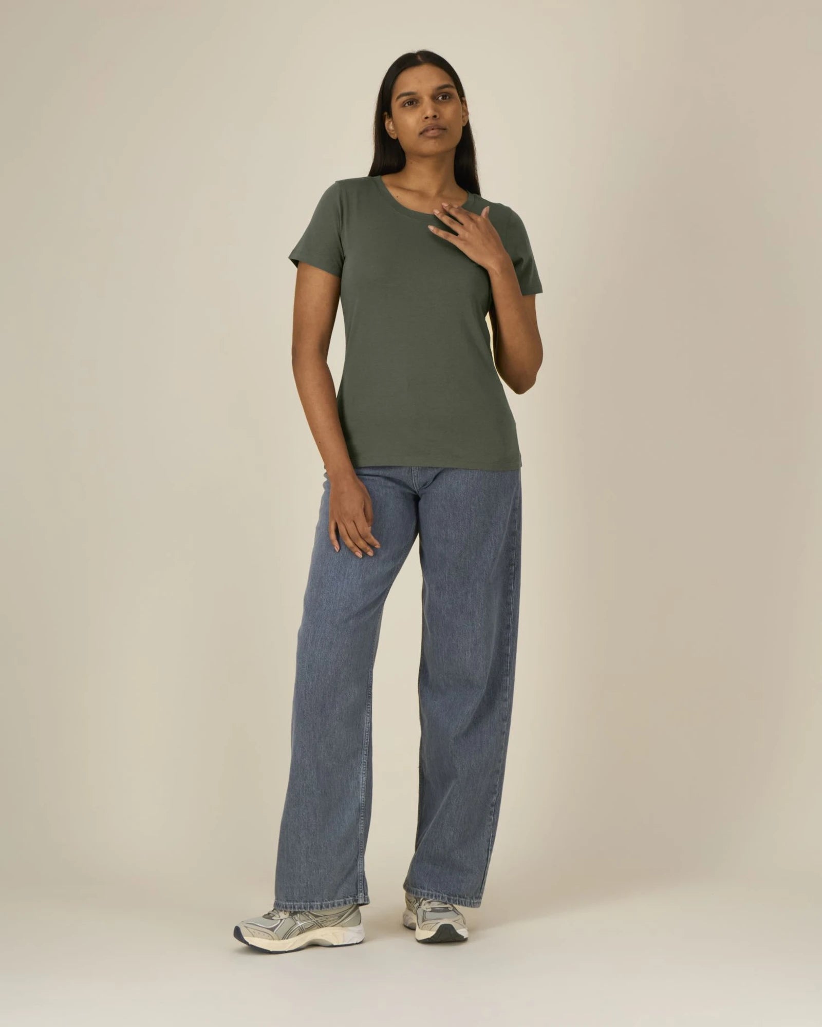 T-Shirt Bio-Baumwolle Stanley/Stella Expresser 2.0 zum Personalisieren - Khaki