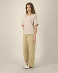 T-Shirt Oversized Bio-Baumwolle Stanley/Stella Collider zum Personalisieren - Heather Rainbow
