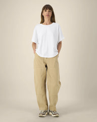 T-Shirt Oversized Bio-Baumwolle Stanley/Stella Collider zum Personalisieren - Weiß