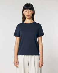 T-Shirt langarm Bio-Baumwolle Stanley/Stella Muser zum Personalisieren - Französische Marine