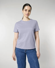 T-Shirt langarm Bio-Baumwolle Stanley/Stella Muser zum Personalisieren - Lavendel