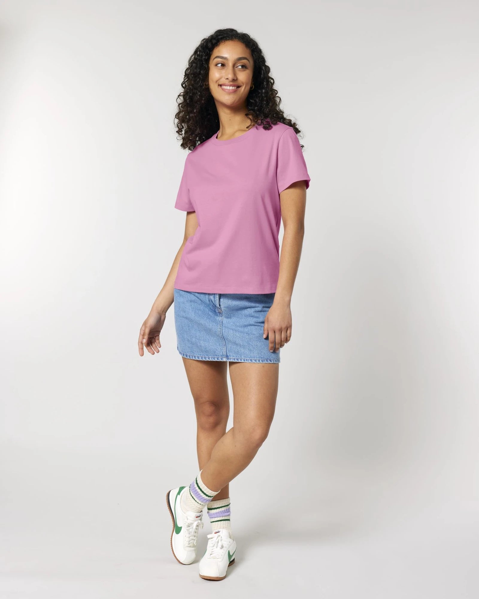 T-Shirt langarm Bio-Baumwolle Stanley/Stella Muser zum Personalisieren - Blasenkreide