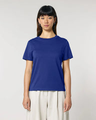 T-Shirt langarm Bio-Baumwolle Stanley/Stella Muser zum Personalisieren - Arbeiter Blau