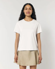 T-Shirt langarm Bio-Baumwolle Stanley/Stella Muser zum Personalisieren - Cremeweiß