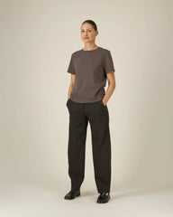 T-Shirt langarm Bio-Baumwolle Stanley/Stella Muser zum Personalisieren - Mokka
