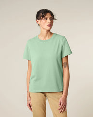 T-Shirt langarm Bio-Baumwolle Stanley/Stella Muser zum Personalisieren - Nebel Jade