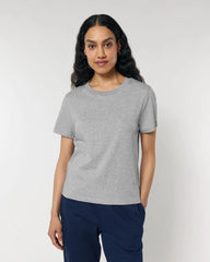T-Shirt langarm Bio-Baumwolle Stanley/Stella Muser zum Personalisieren - Mélange Grau