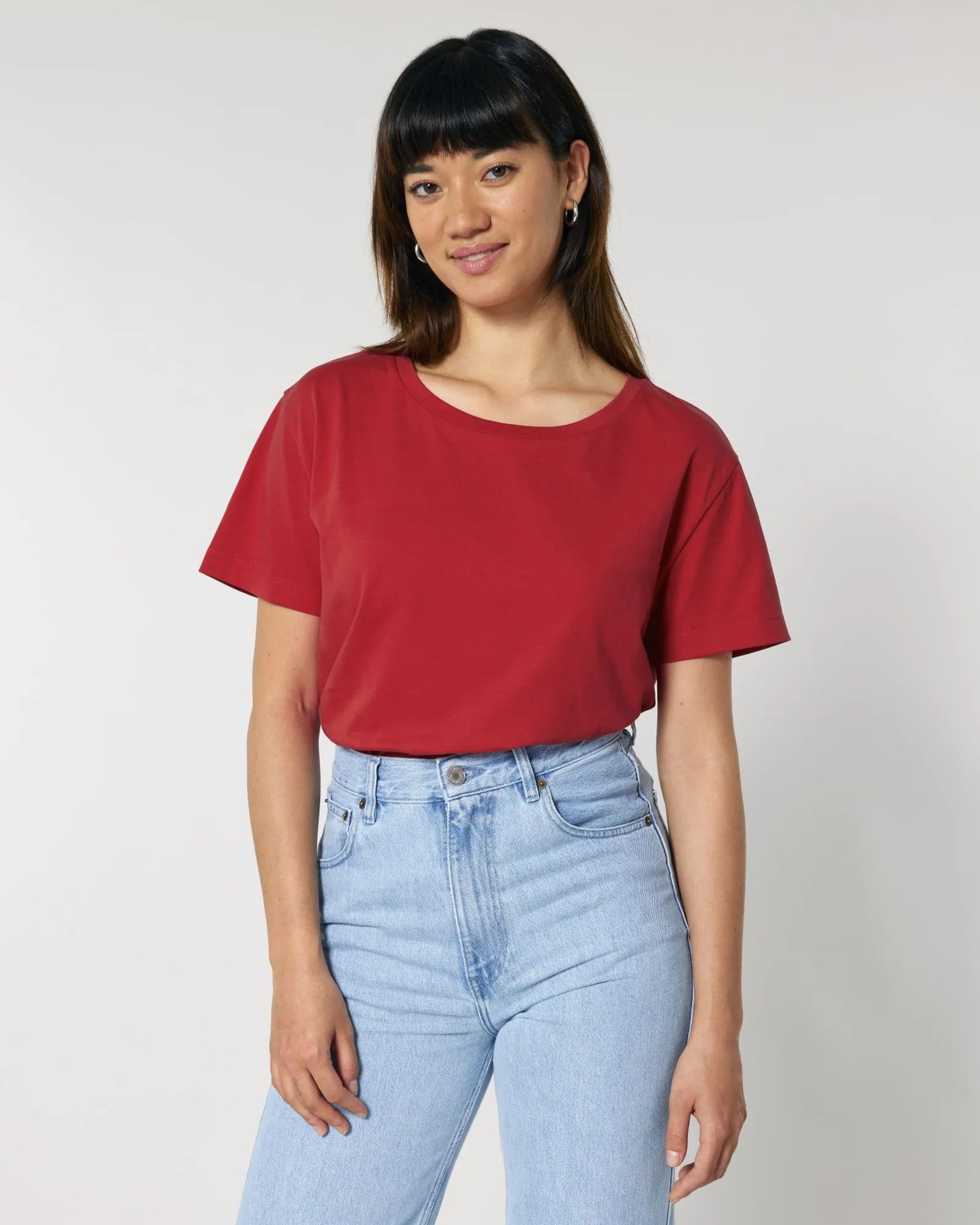 T-Shirt Bio-Baumwolle Stanley/Stella Serena zum Personalisieren - Rot