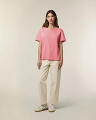 T-Shirt Bio-Baumwolle Stanley/Stella Serena zum Personalisieren - Rosa Freude