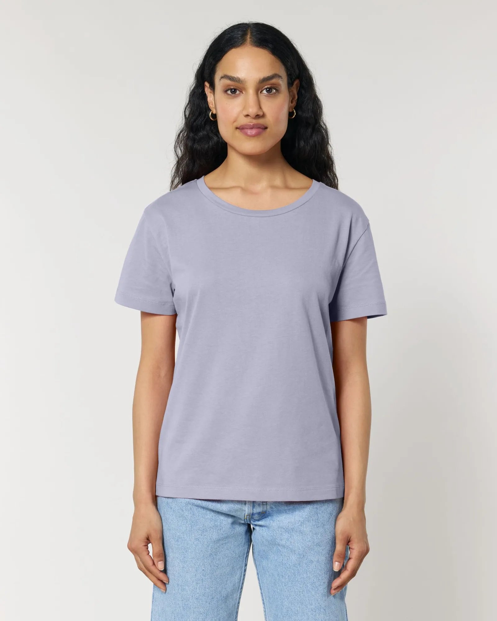 T-Shirt Bio-Baumwolle Stanley/Stella Serena zum Personalisieren - Lavendel