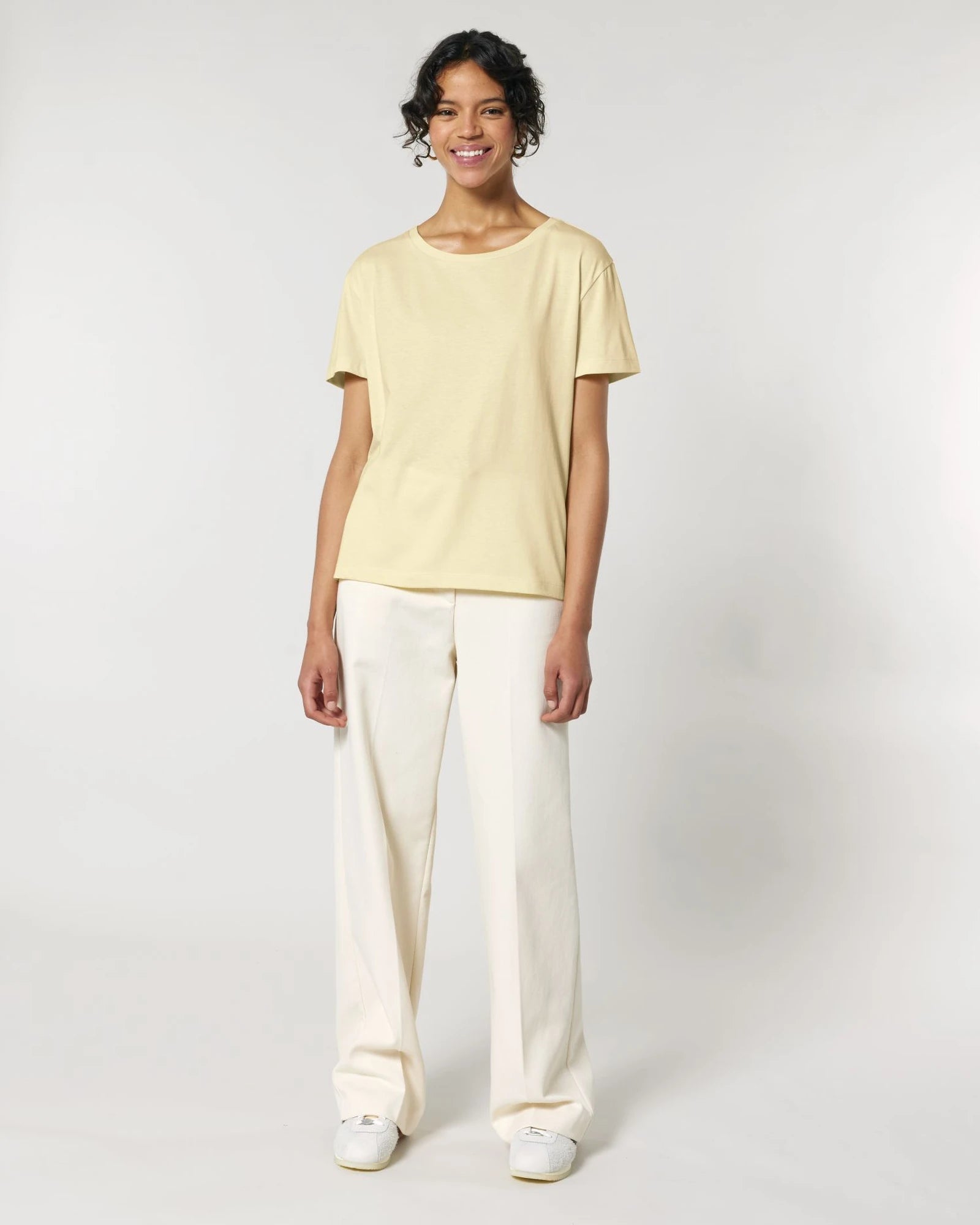 T-Shirt Bio-Baumwolle Stanley/Stella Serena zum Personalisieren - Butter