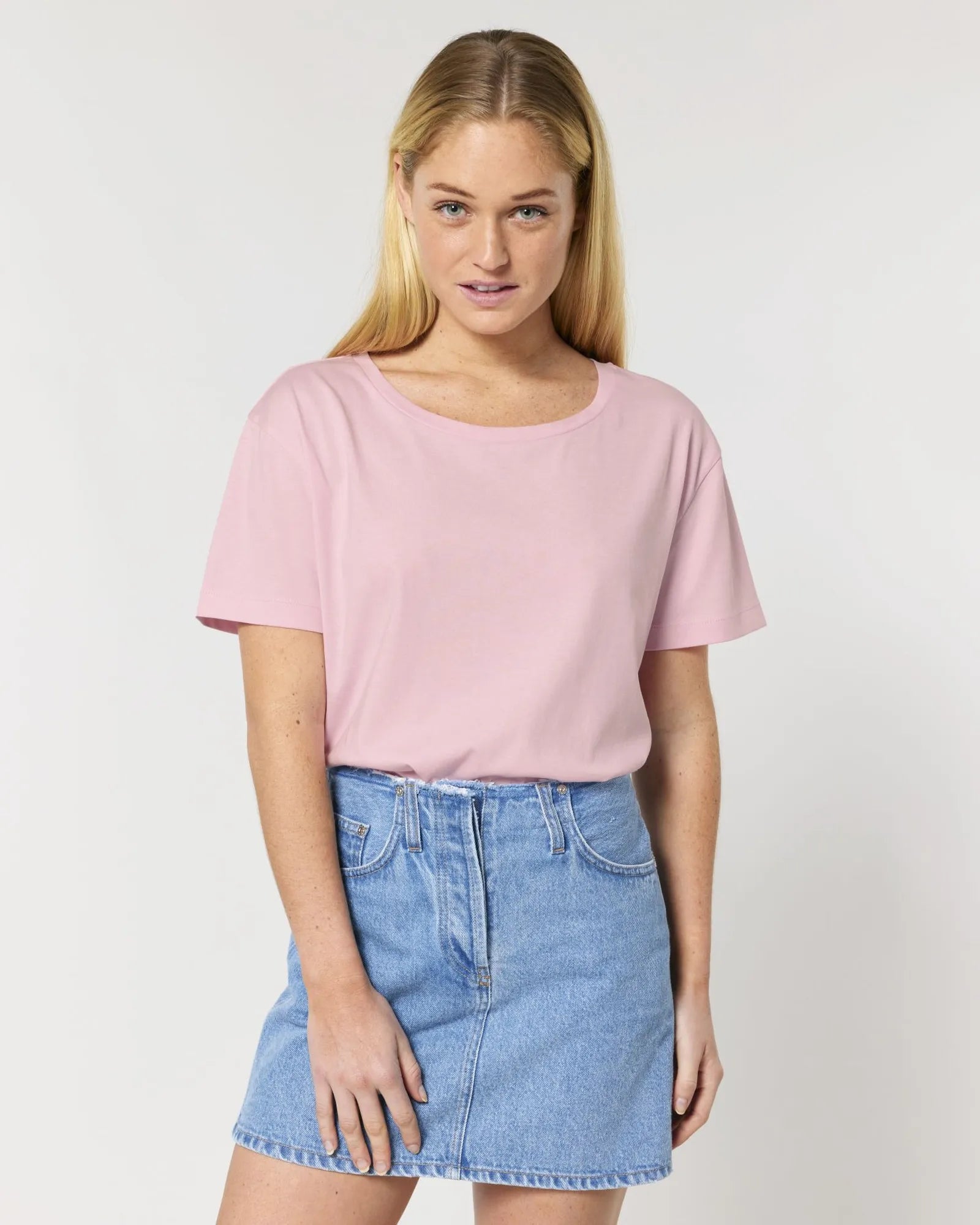 T-Shirt Bio-Baumwolle Stanley/Stella Serena zum Personalisieren - Baumwollrosa