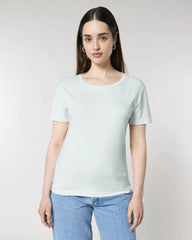 T-Shirt Bio-Baumwolle Stanley/Stella Serena zum Personalisieren - Blaues Eis