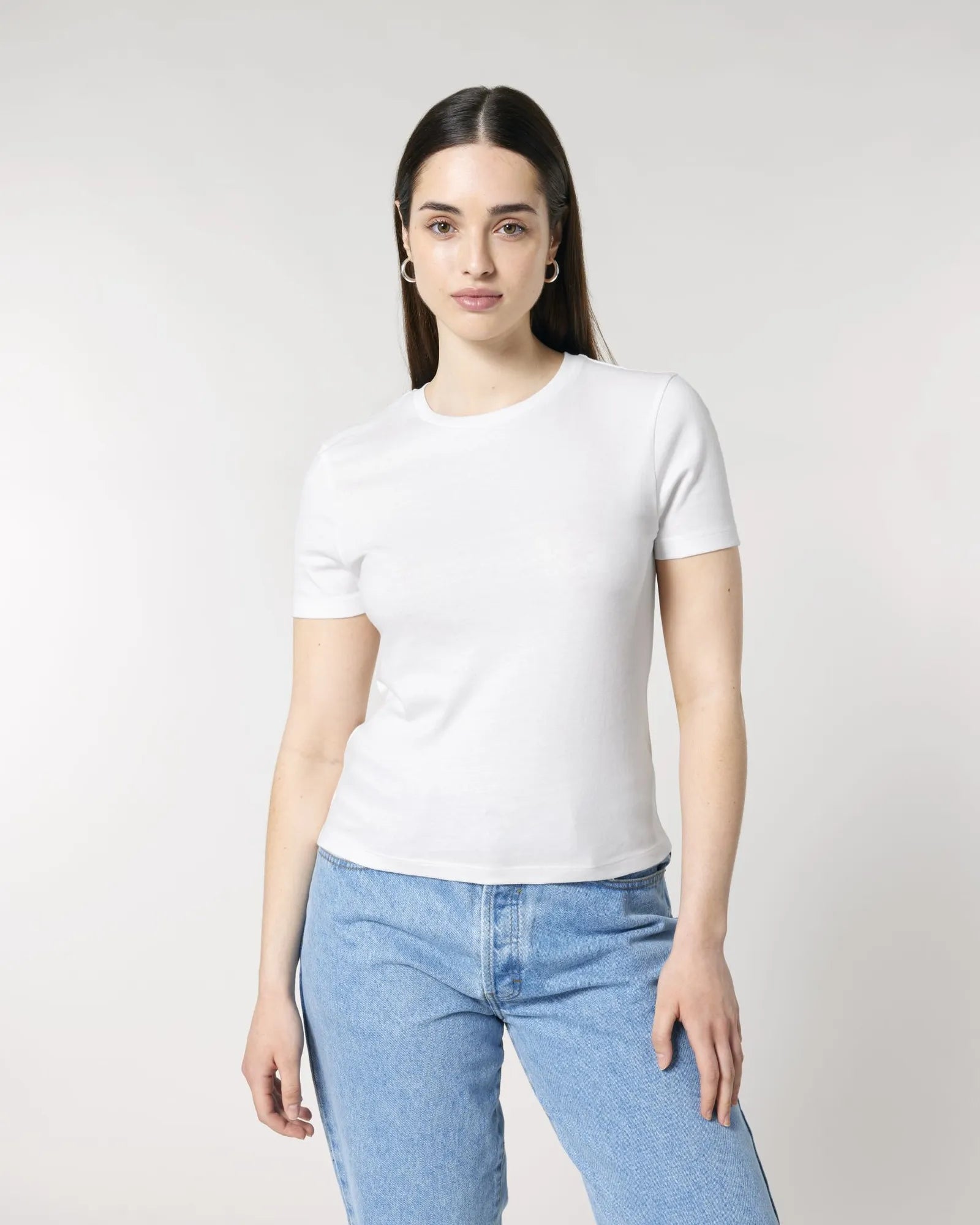 T-Shirt Bio-Baumwolle Stanley/Stella Ella zum Personalisieren - Weiß