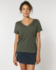 T-Shirt Bio-Baumwolle Stanley/Stella Isla zum Personalisieren - Khaki