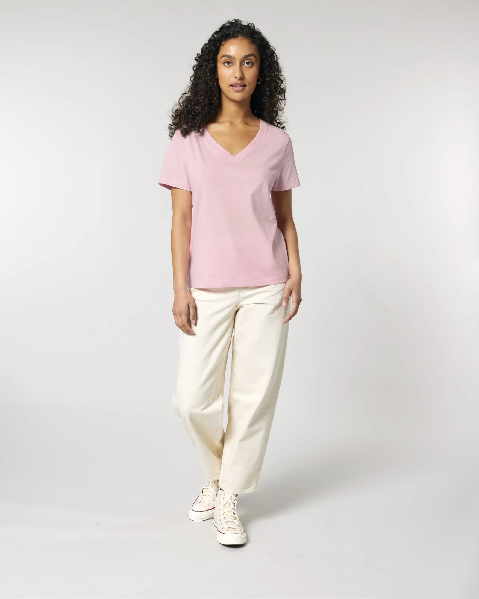 T-Shirt Bio-Baumwolle Stanley/Stella Isla zum Personalisieren - Baumwollrosa