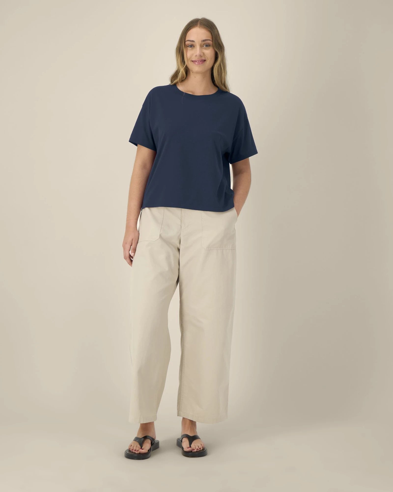 T-Shirt Damen Bio-Baumwolle Stanley/Stella Etta zum Personalisieren - Französische Marine