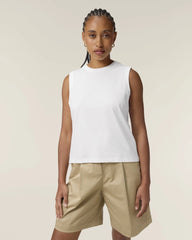 Damen-Tanktop Bio-Baumwolle Stanley/Stella Mia zum Personalisieren - Weiß