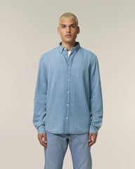 Hemd Denim Bio-Baumwolle Stanley/Stella zum Personalisieren - 1