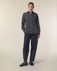 Oxford Shirt Medium Fit Stanley/Stella zum Personalisieren - Anthrazit